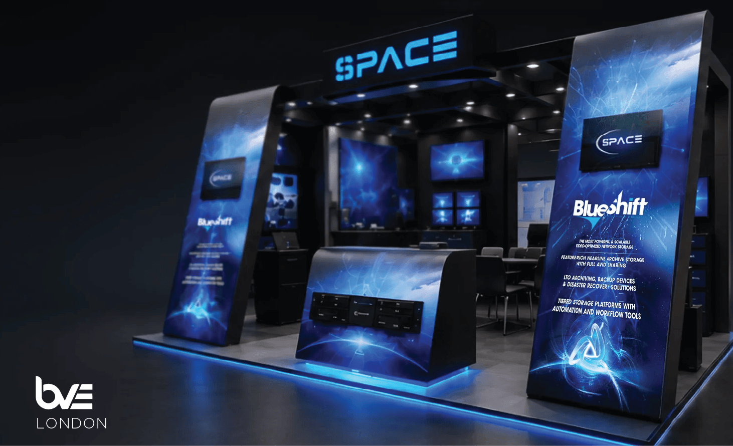 BVE exhibition and experiential design work by Orthographic