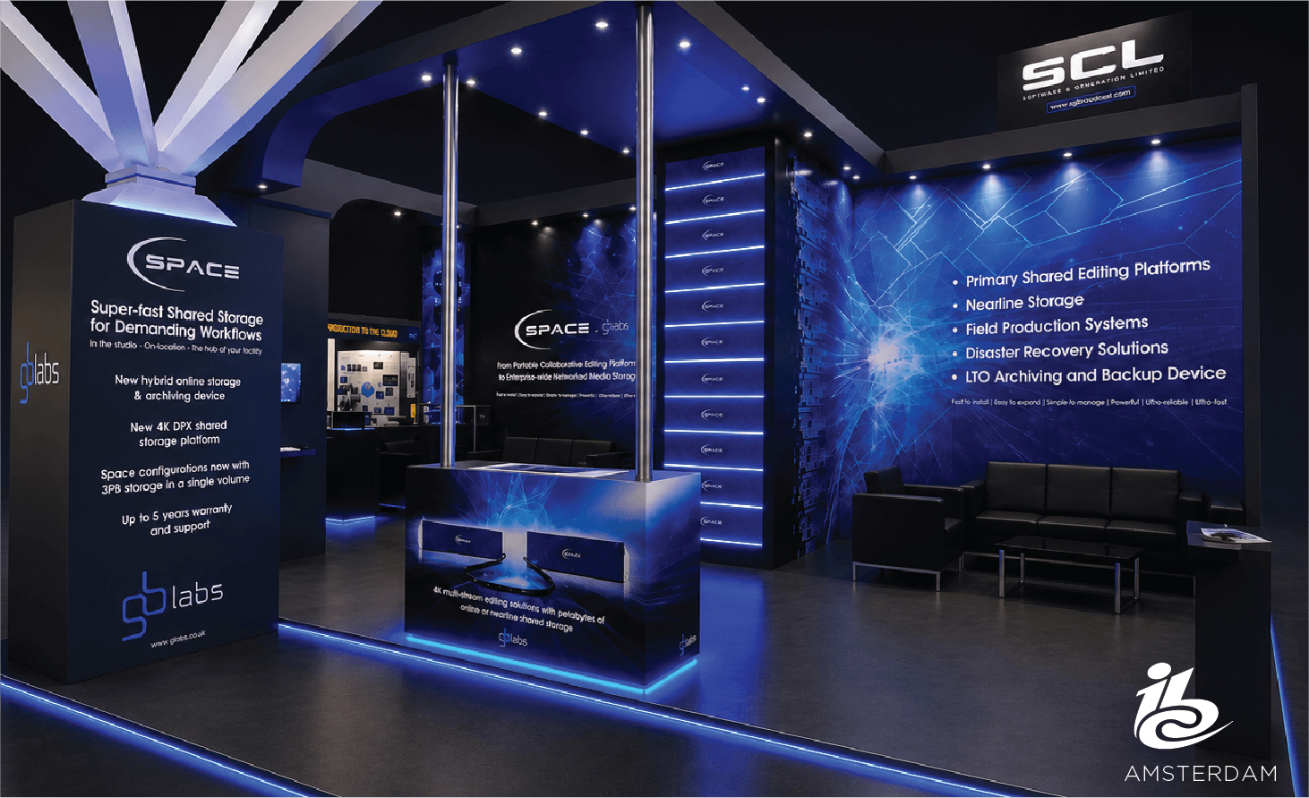 IBC exhibition and experiential design work by Orthographic