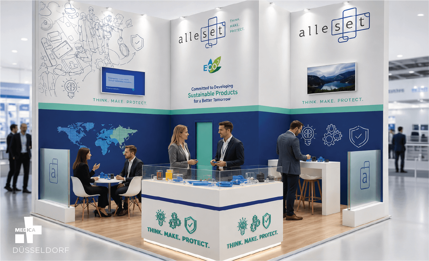 Medical exhibition design work by Orthographic