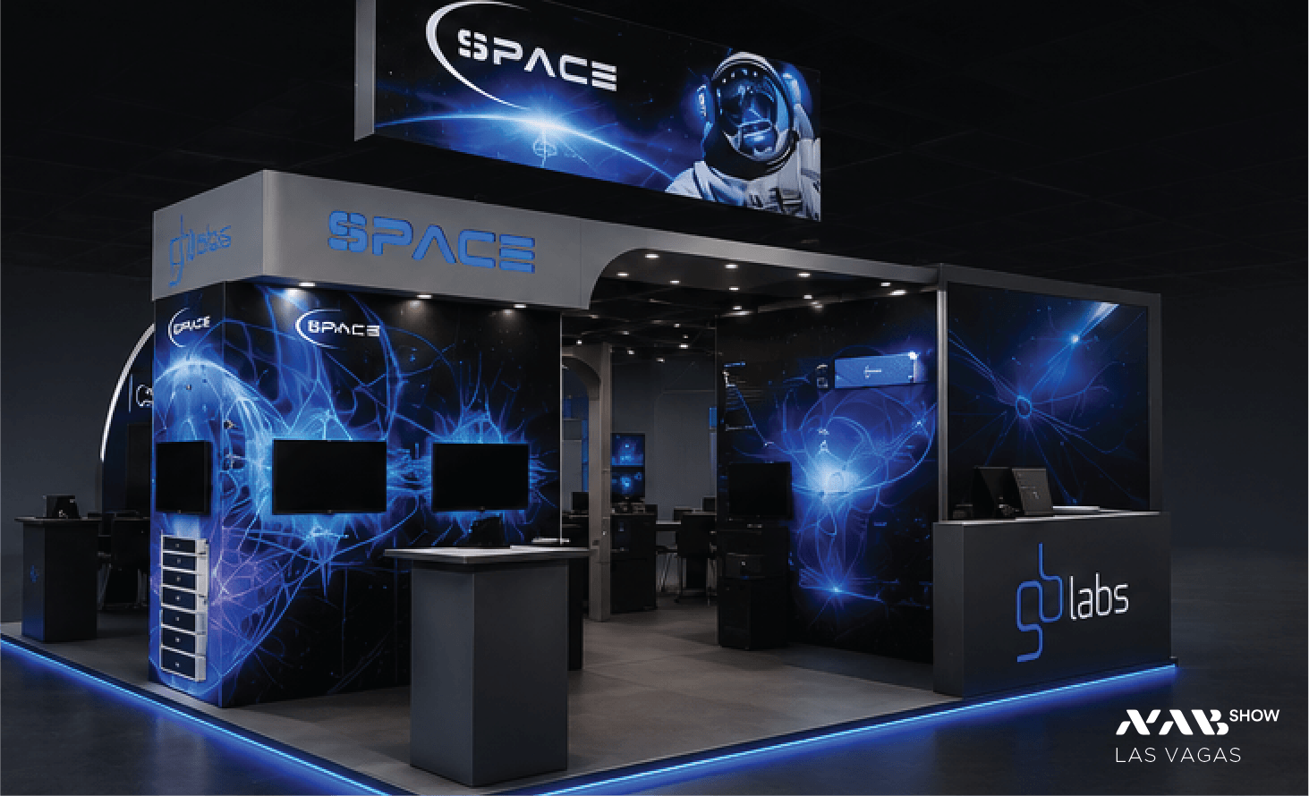 NAB exhibition and experiential design work by Orthographic