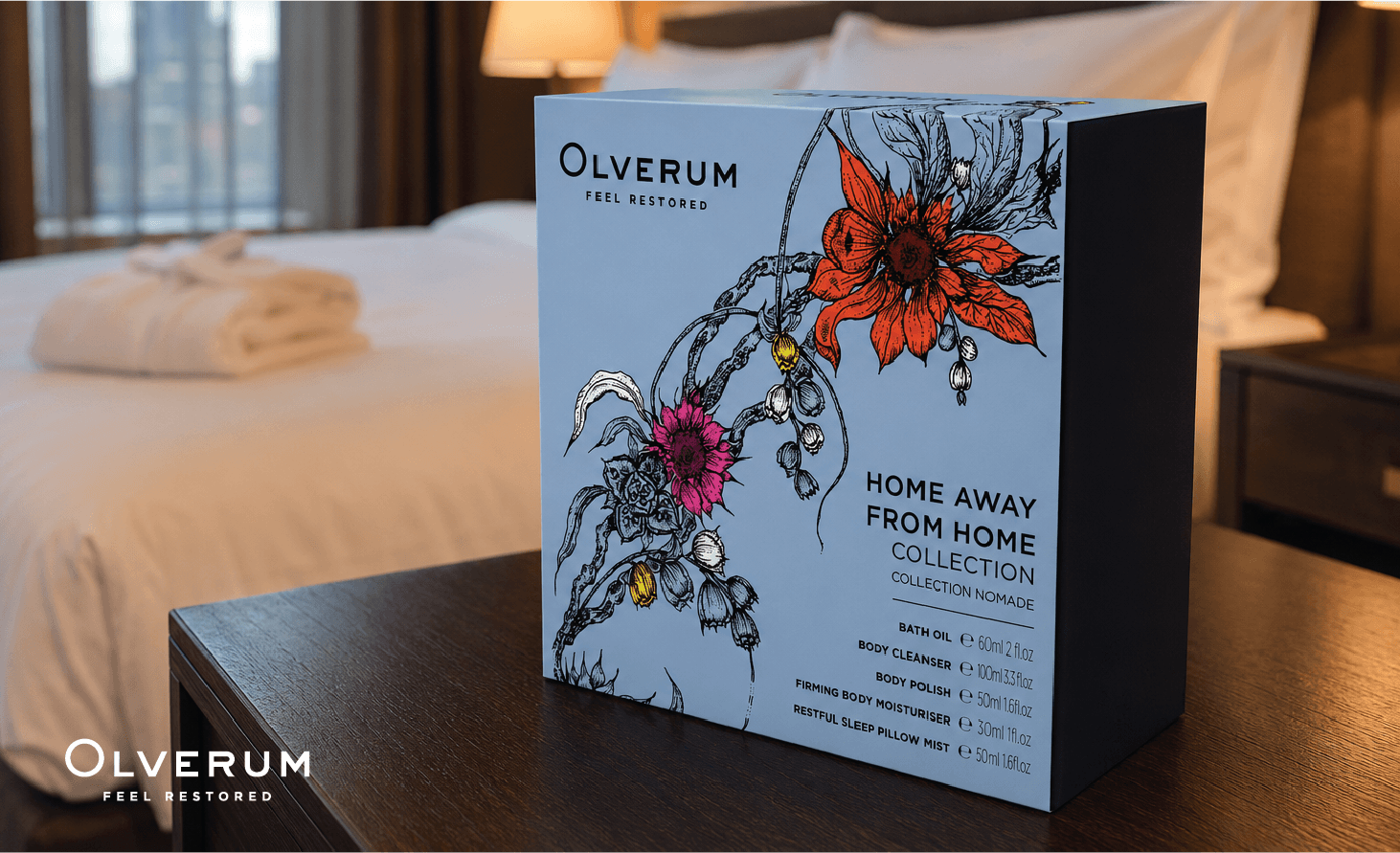 Olverum Home Away From Home packaging design by Orthographic