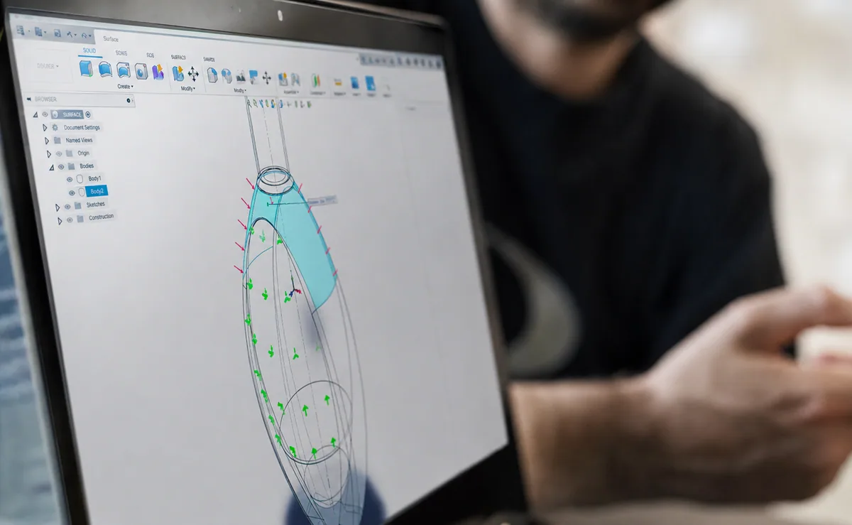 CAD modelling and photorealistic product visualisation by Orthographic